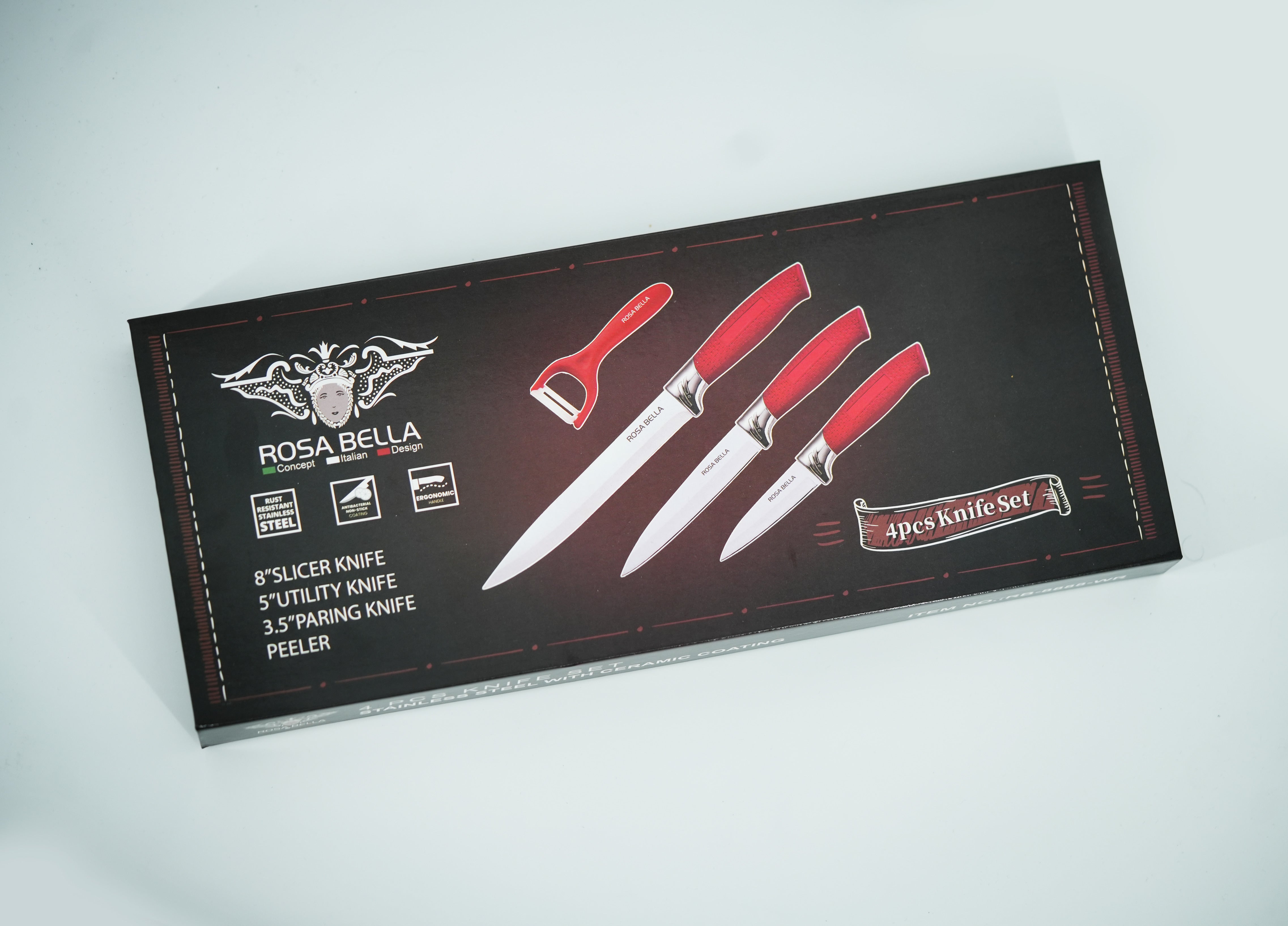 Set de 3 Cuțite + Un Piller – Organizare și Precizie în Bucătărie Set de 3 Cuțite + Un Piller – Organizare și Precizie în Bucătărie